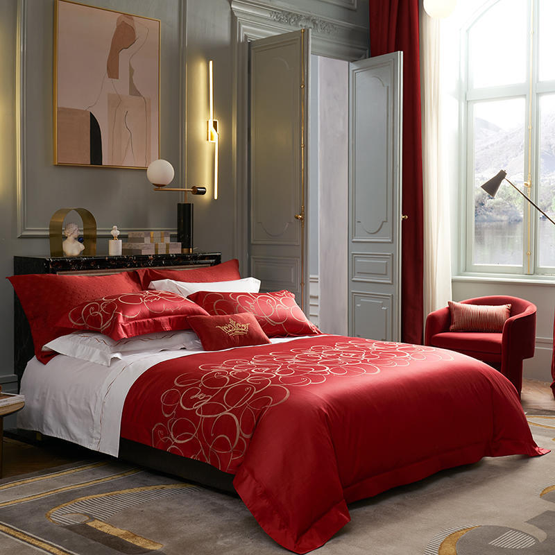 All Cotton Pure Cotton Yarn-dyed Jacquard Household Four-piece Set