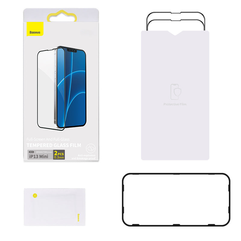 0.3mm Full Screen Full Glass Tempered Film For IP 5.4 Inch Model