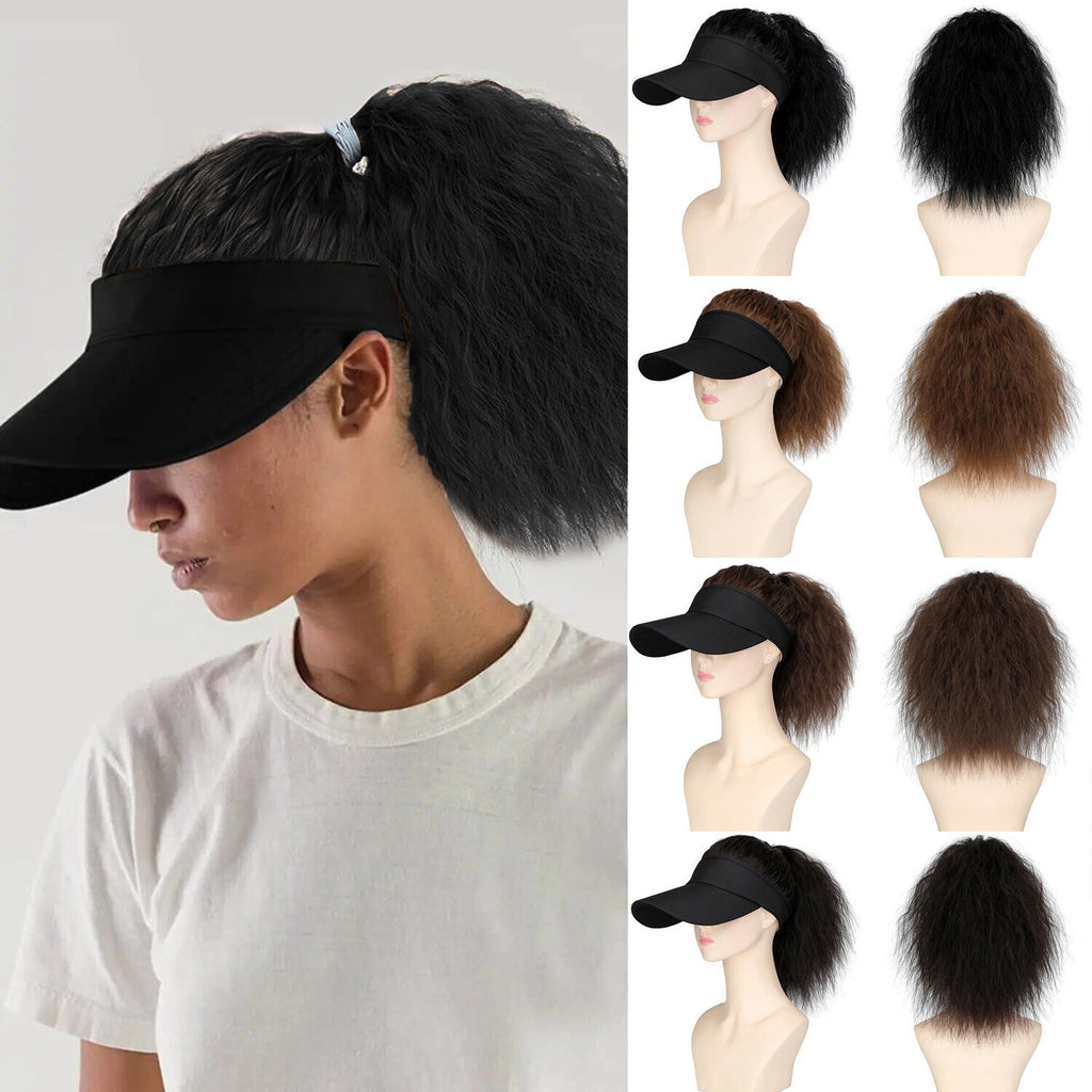 Women's Personality Horse Tail Waves Roll Hooded Wig