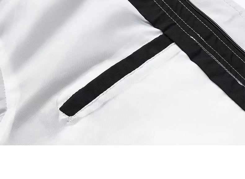 Autumn Clothing Coat Men's Spring New Korean Style Trendy Handsome Top Spring And Autumn Clothes Men's Stand Collar Jacket