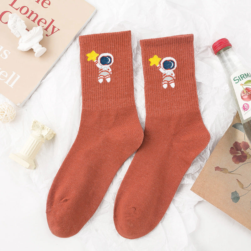 Fashion Cute Japanese Cartoon Thickened Stockings For Men