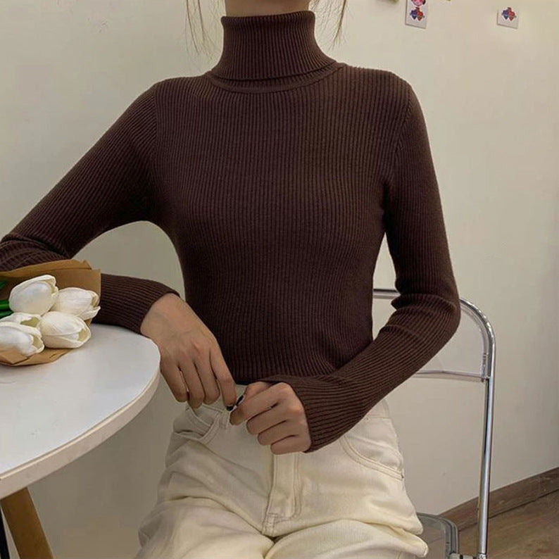 Bottoming Shirt 3 Kinds Of Rib Knitted Top