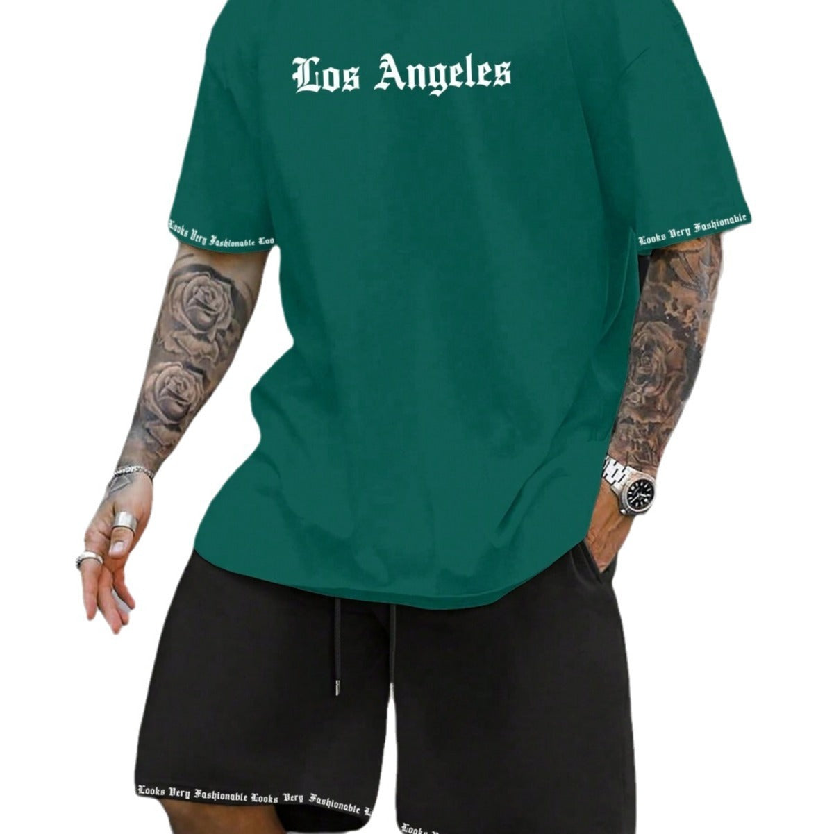 Sports Style Short-sleeved Shorts Thin Quick-drying Versatile Breathable Suit
