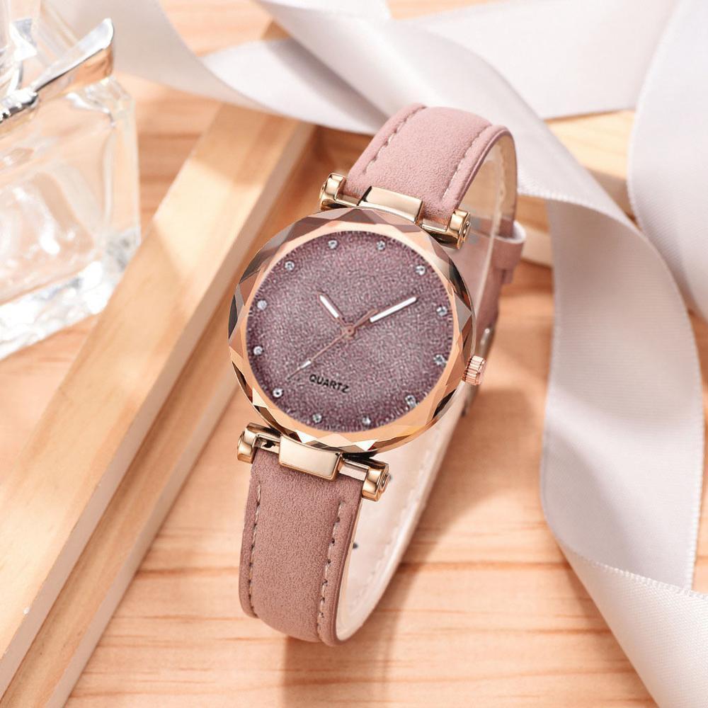 Star Fashion Frosted Belt Watch