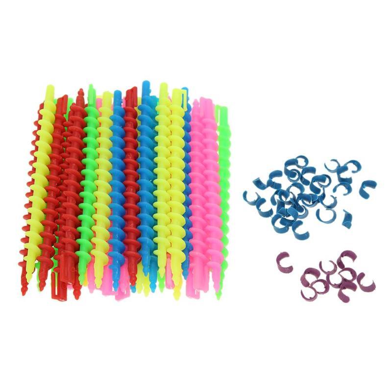 Plastic Long Styling Barber Salon Tool Hairdressing Spiral Hair Perm Rod Hairdressing Curler Rollers Salon Tool