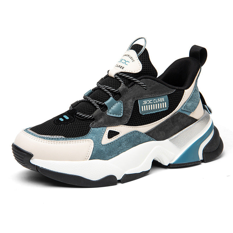Men's thick-soled mesh casual shoes