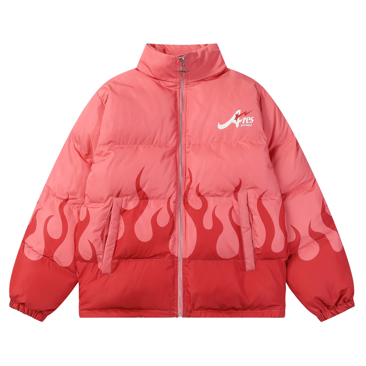 Retro Flame Loose Winter Couple Thickened Cotton-padded Coat