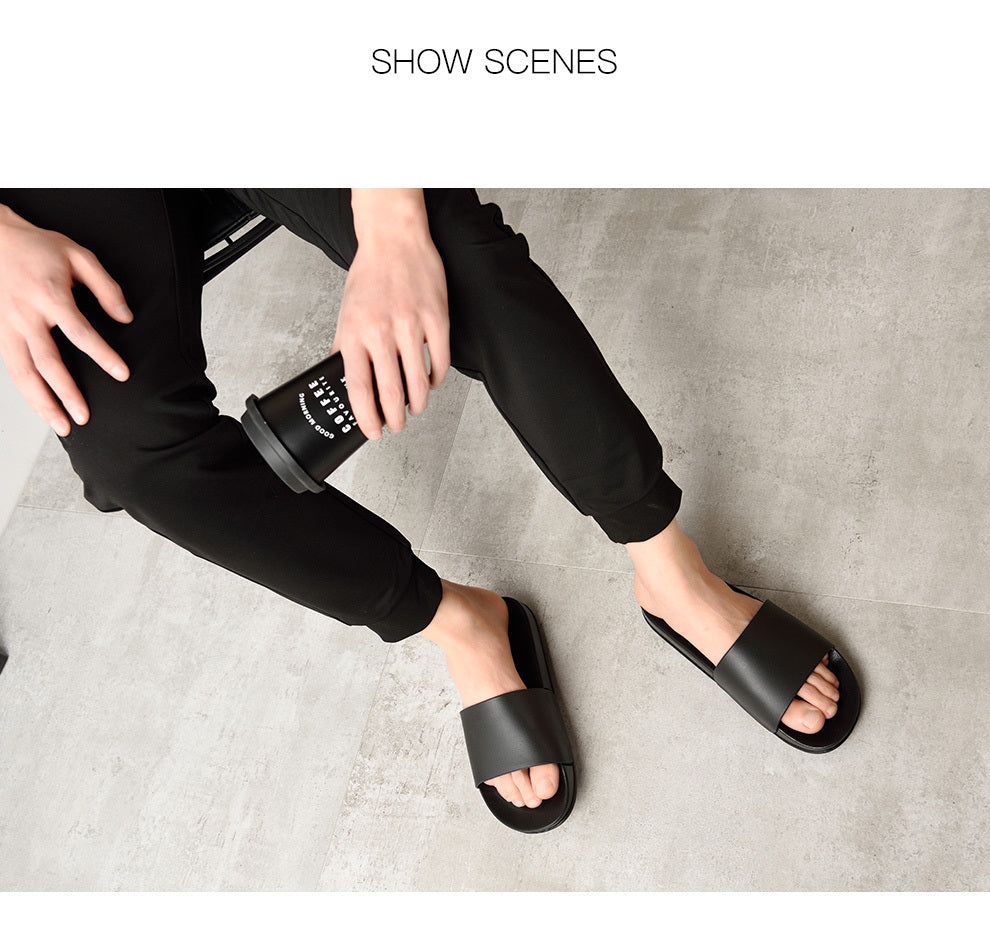 Household non-slip slippers with soft bottom