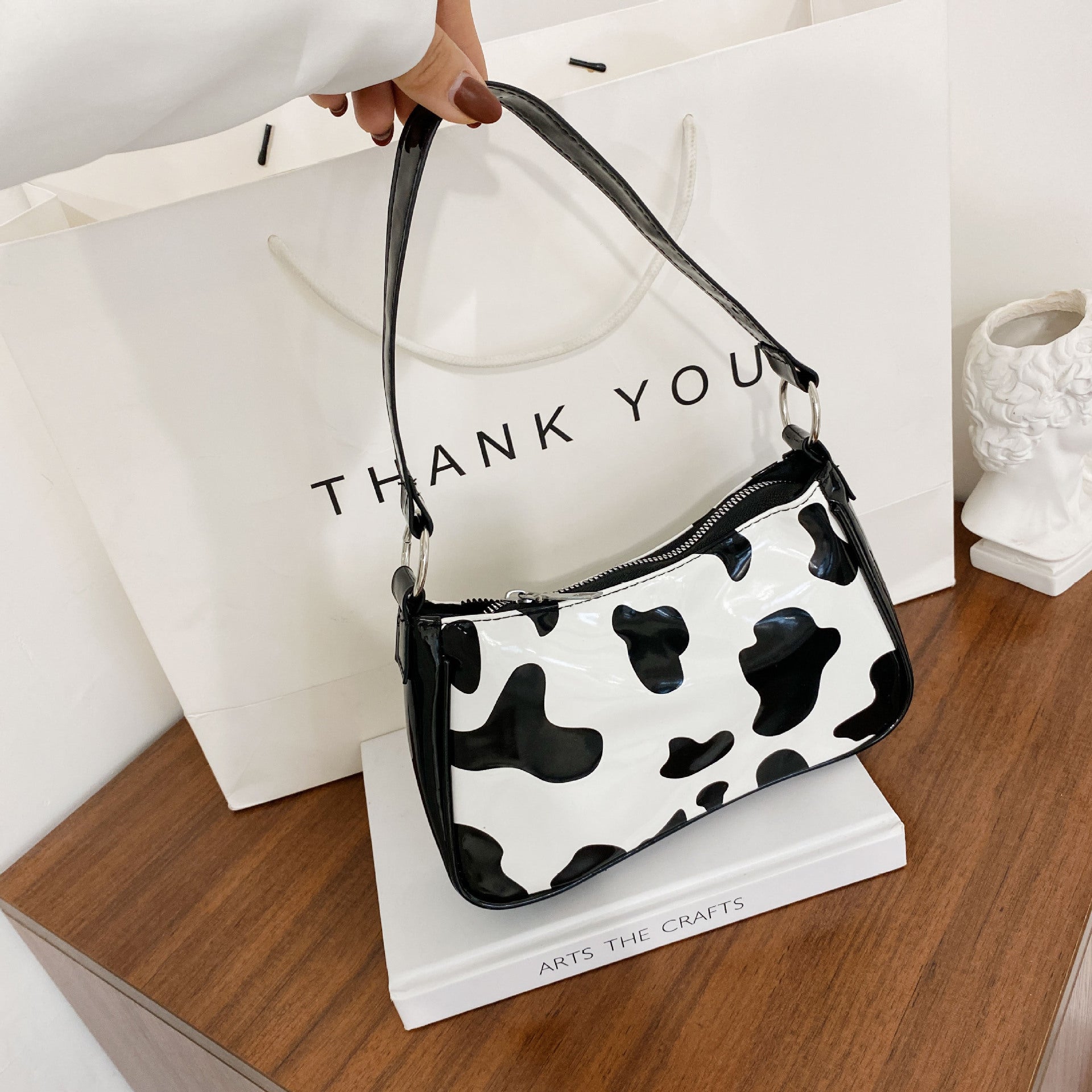 Qianniaoge One Shoulder Bag Women's Retro Underarm Bag