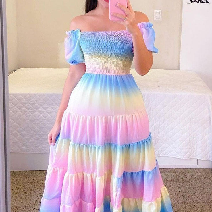 French Style Fresh Printing Women's Wear