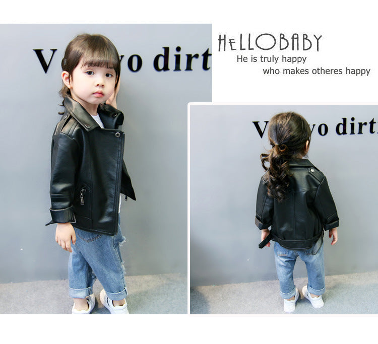 Spring and autumn foreign short jacket leather jacket