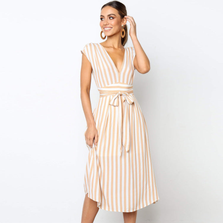 Lace striped skirt
