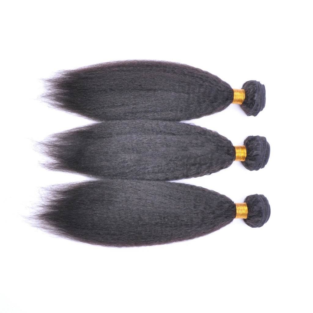 kinky straight real hair