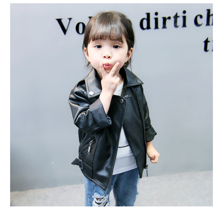 Spring and autumn foreign short jacket leather jacket