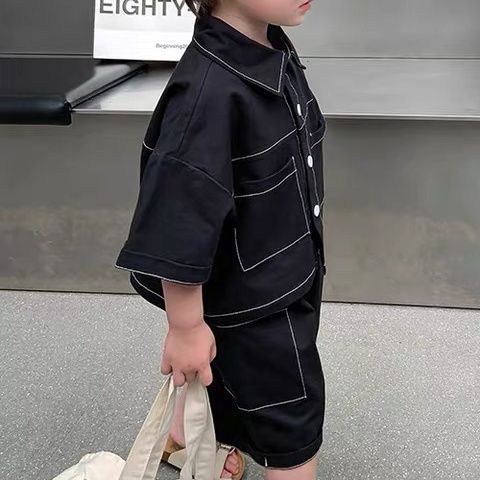 Children's Handsome Workwear Shirt Suit