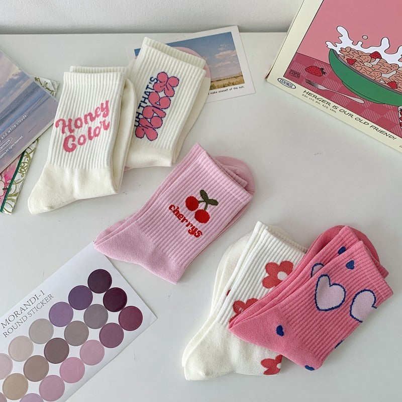 Personalized Sports White Women's Socks