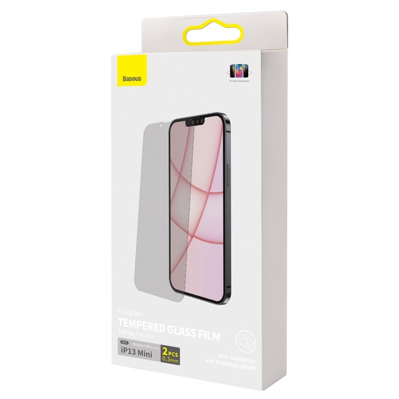 All Glass Privacy Tempered Film For IP 5.4 Inch Model