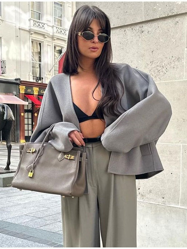 Women's Single-breasted Kimono Coat