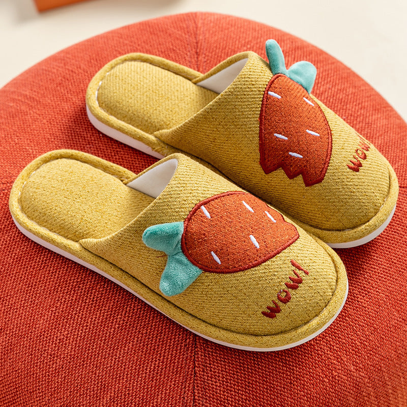 Cartoon radish couple slippers