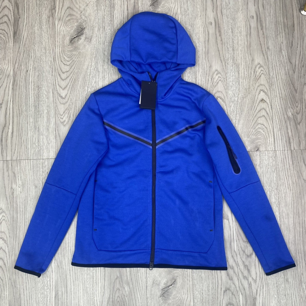 Men's Cotton Knitting Hooded Zipper Sweater Sports Casual Jacket