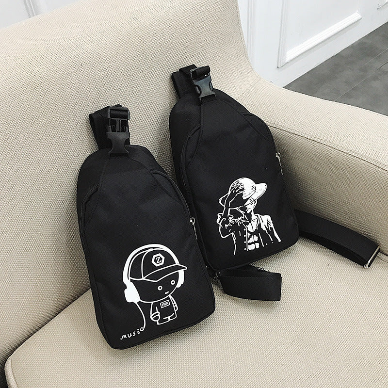 Luminous men's chest bag
