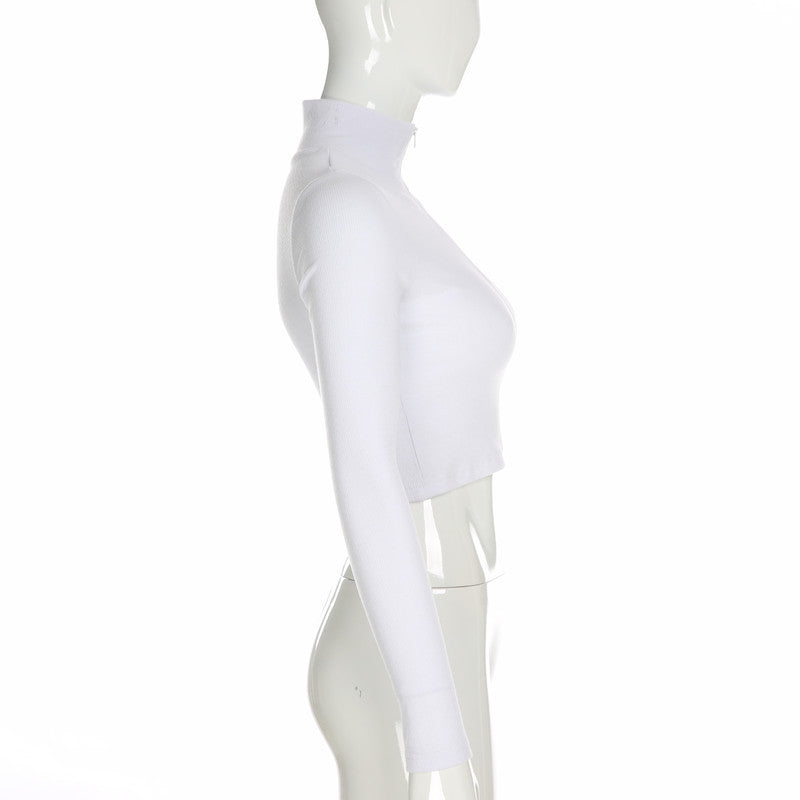Slim turtleneck bottoming shirt