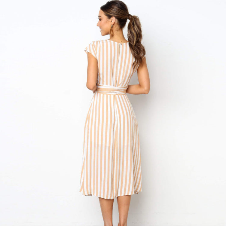 Lace striped skirt