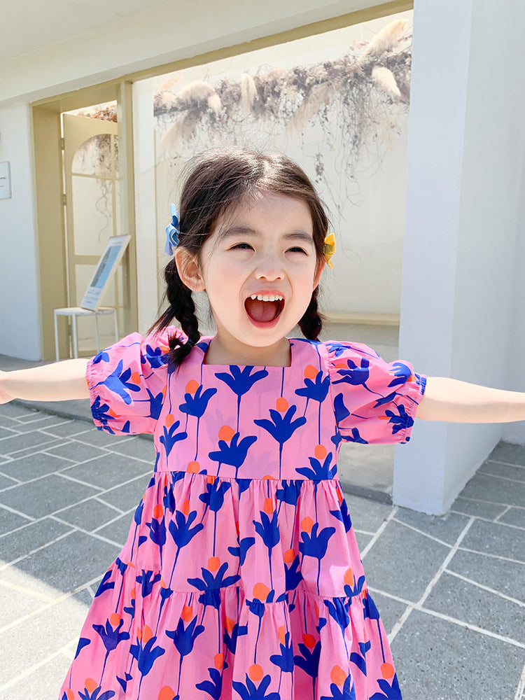 Children Flower Dress Summer Girl Is Lovely