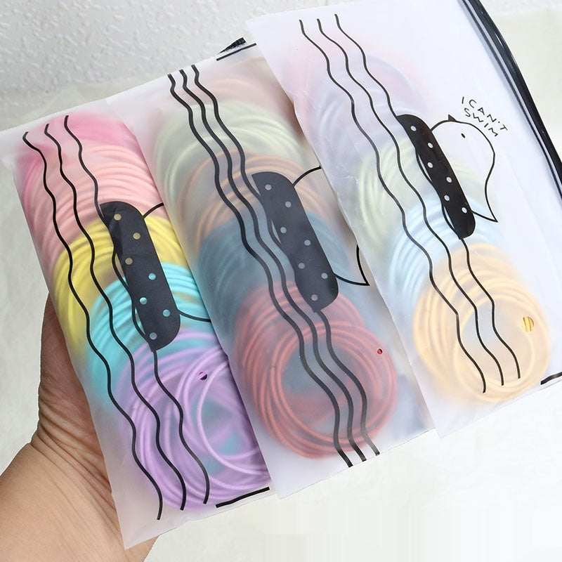 Female Morandi Simple Rubber Band Hair Rope