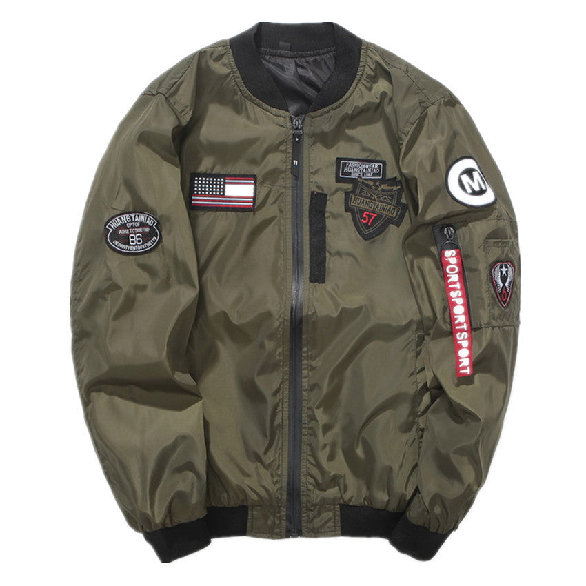 Men's Sports and Leisure Large Size Jacket Air Force