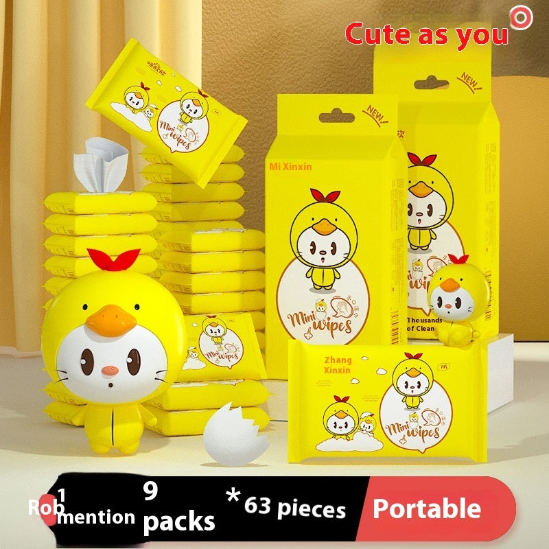 Super Mini Small Bag Portable Baby Student Children Wet Tissue