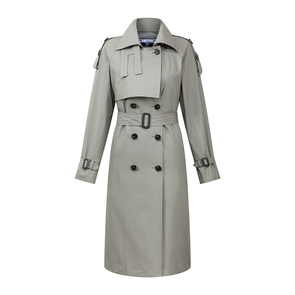Over the knee popular cotton trench coat