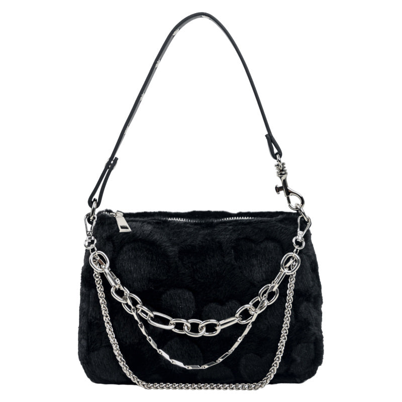 Alley Mouth Hot Girl Into The Soft Love Plush Bag Shoulder Messenger Bag