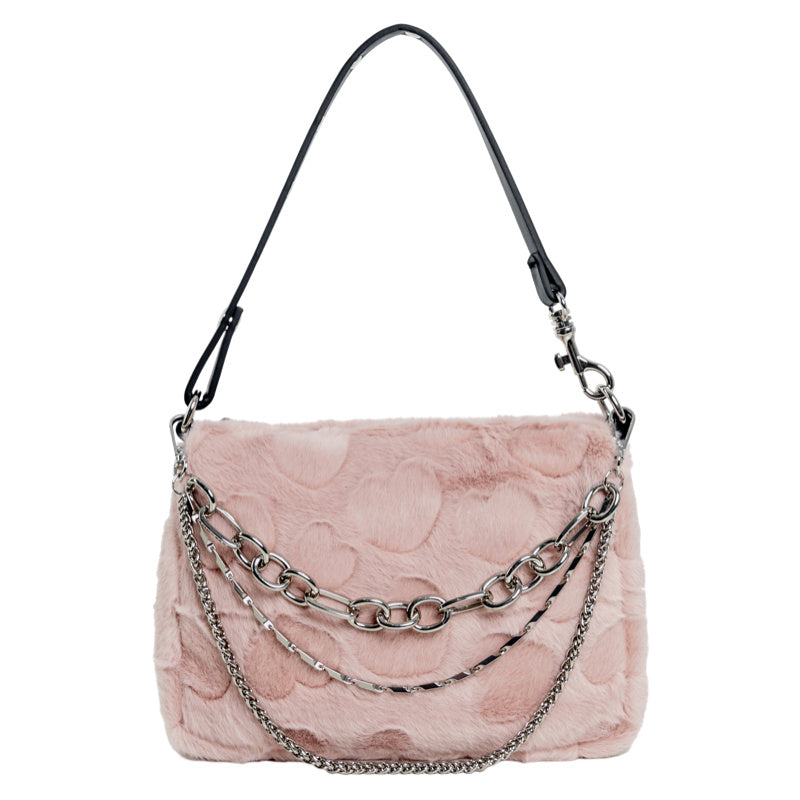 Alley Mouth Hot Girl Into The Soft Love Plush Bag Shoulder Messenger Bag
