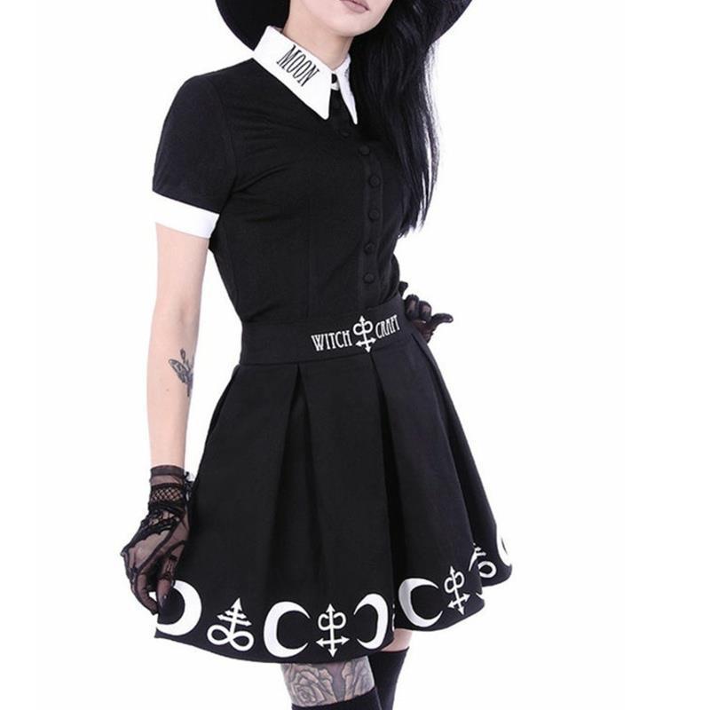 Moon Print Skirt Suit Jacket Shirt Letter Printing