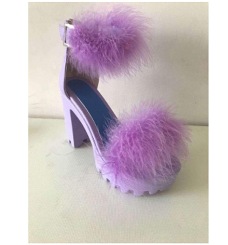 European and American Thick Heel Sandals