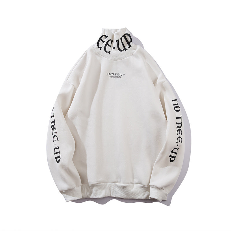 Loose Inside Plus Velvet Hip-hop Turtleneck Sweater