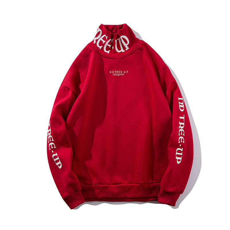 Loose Inside Plus Velvet Hip-hop Turtleneck Sweater