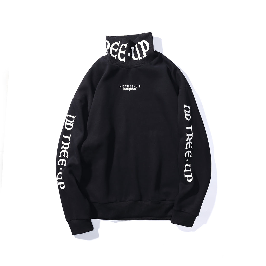 Loose Inside Plus Velvet Hip-hop Turtleneck Sweater