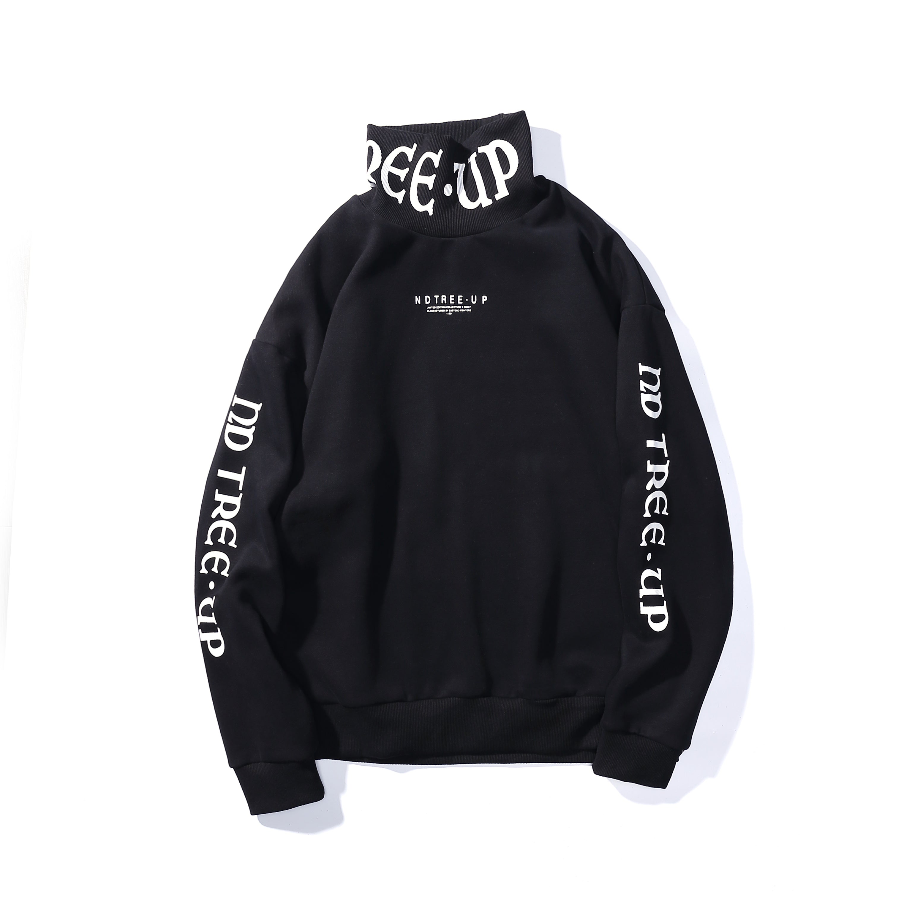 Loose Inside Plus Velvet Hip-hop Turtleneck Sweater