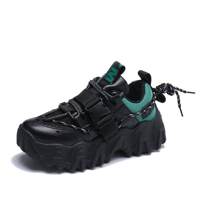 Casual Black Sports Daddy Shoes All-match for Students