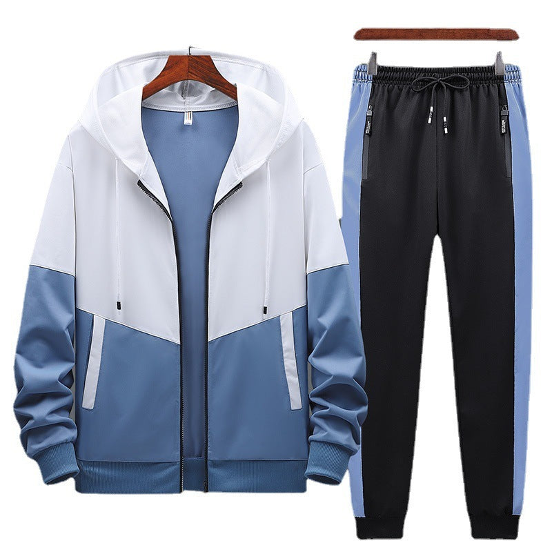 New Style Youth Leisure Hooded Two-Piece Sports And Leisure Suit