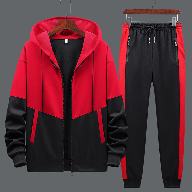 New Style Youth Leisure Hooded Two-Piece Sports And Leisure Suit