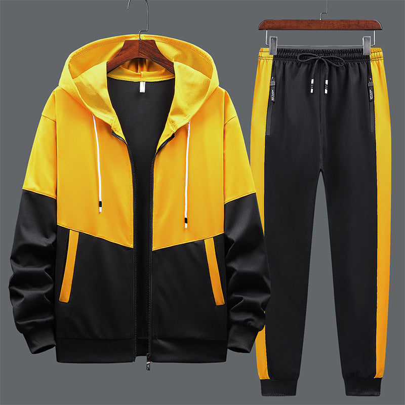 New Style Youth Leisure Hooded Two-Piece Sports And Leisure Suit