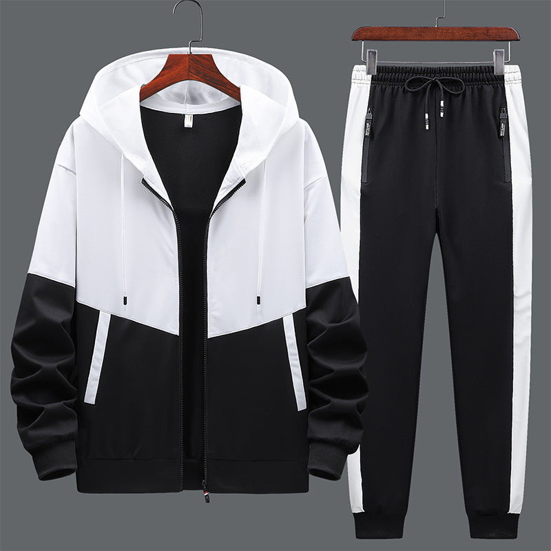 New Style Youth Leisure Hooded Two-Piece Sports And Leisure Suit