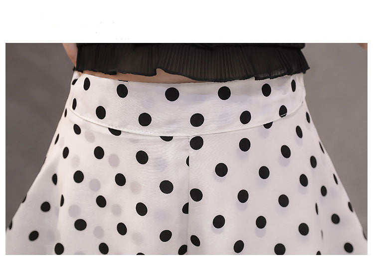 Casual Shorts High Waist Polka Dot Skirt