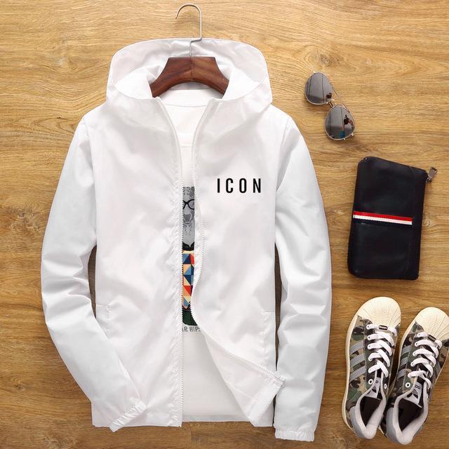 New Men's Casual Hooded Bomber Jacket Spring And Autumn