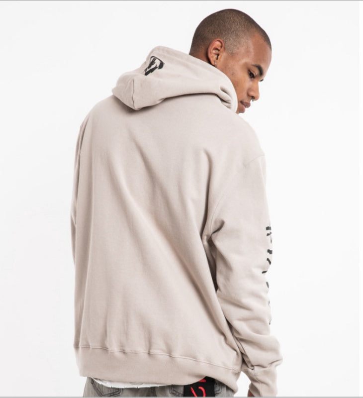 Smiling Flame Thick Cotton Terry Hooded Sweater