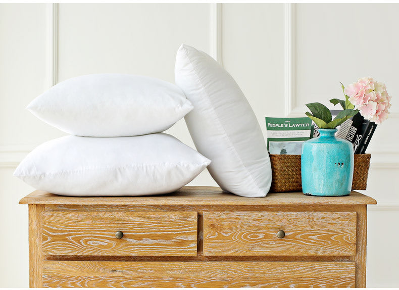 Brushed Cloth Pillow Core, Waist Cushion Core, Pure White, Vacuum Compression Pillow Customization