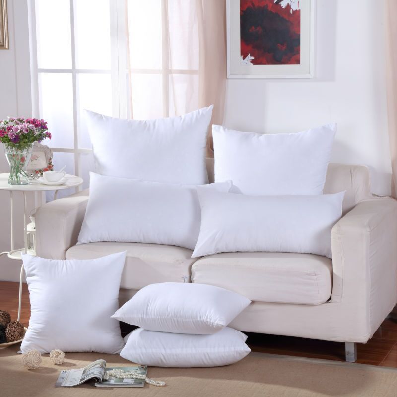 Brushed Cloth Pillow Core, Waist Cushion Core, Pure White, Vacuum Compression Pillow Customization